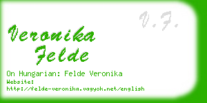veronika felde business card